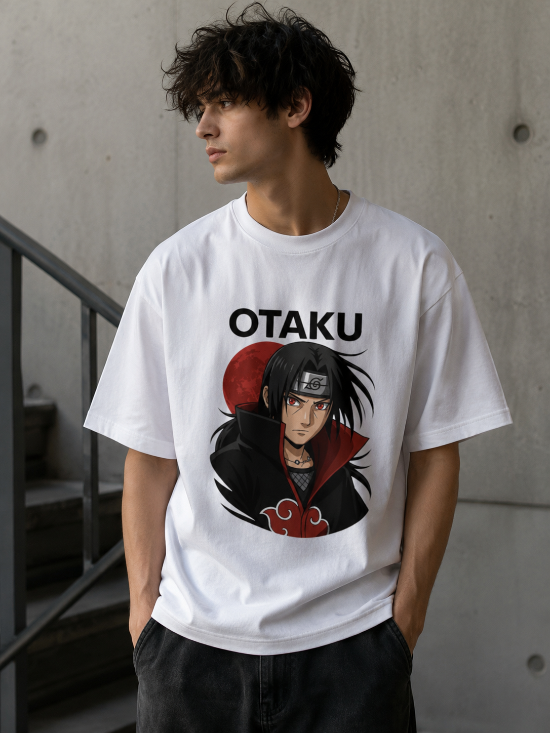 Otaku Itachi Anime Oversized T-Shirt | Premium Graphic Tee