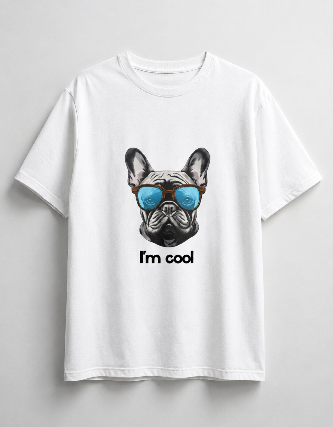 Cool French Bulldog Graphic Unisex  T-Shirt