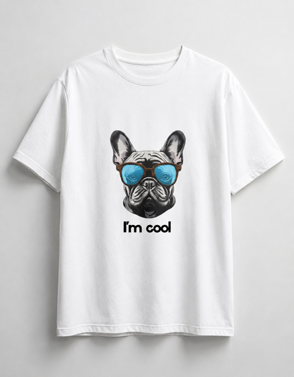 Cool French Bulldog Graphic Unisex  T-Shirt
