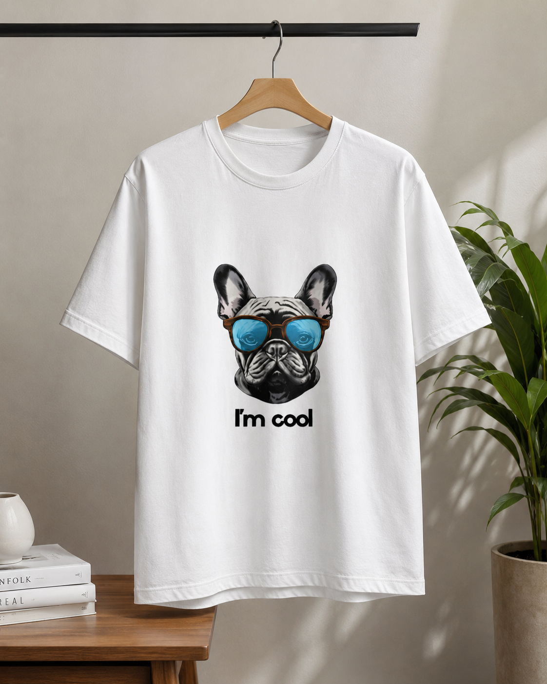 Cool French Bulldog Graphic Unisex  T-Shirt