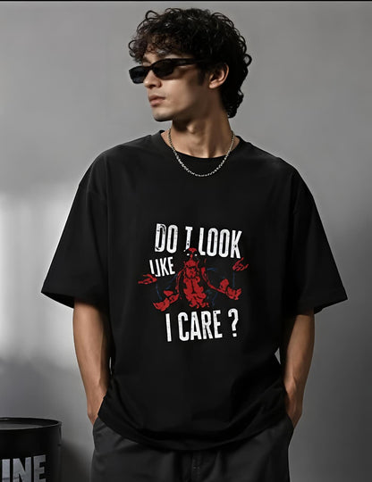 Deadpool Oversized Graphic T-Shirt || Unisex Terry Oversized Tee