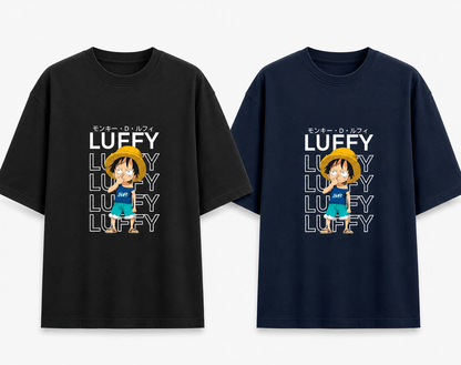 One Piece Luffy Classic Anime Oversized T-Shirt