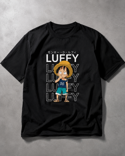 One Piece Luffy Classic Anime Oversized T-Shirt