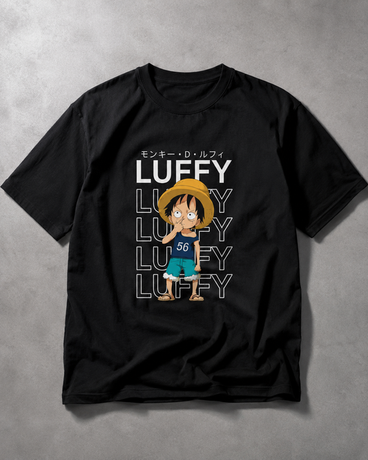 One Piece Luffy Classic Anime Oversized T-Shirt