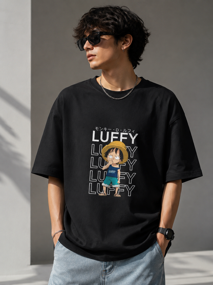 One Piece Luffy Classic Anime Oversized T-Shirt