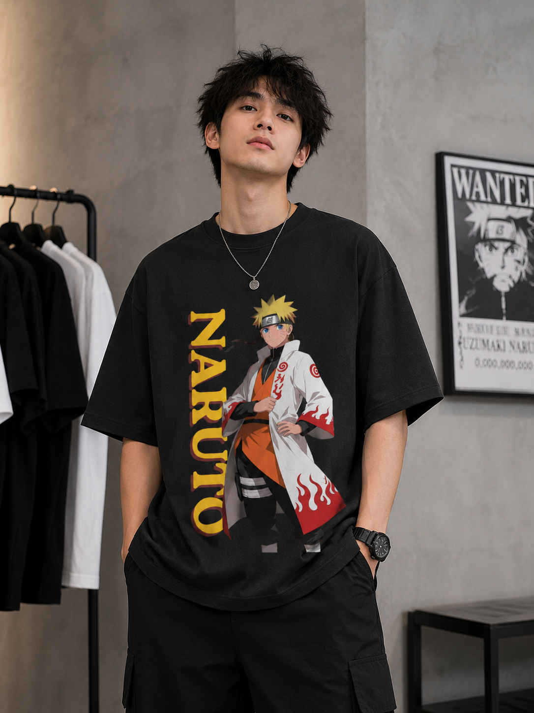 Naruto Oversized Anime T-Shirt | Premium 100% Cotton Unisex Tee |